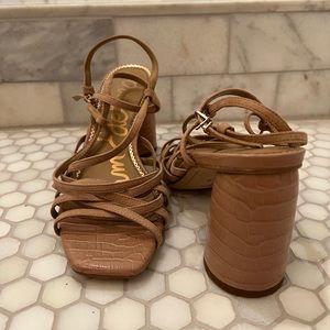 Sam Edelman Daffodil Sandal Heels 9.5 Beige